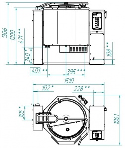 Котел пищеварочный электрический Abat КПЭМ-200-ОМ2