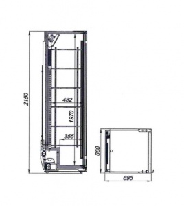 Холодильный шкаф Аркто Flex-583-Eco-L