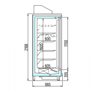 Пристенная горка Arneg BREMA 5P H216 GI 3124