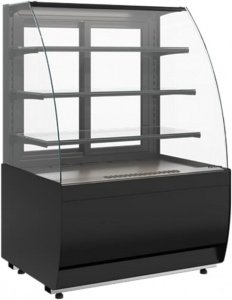 Витрина кондитерская Carboma Flandria 2 K70 VM 0,6-2 STANDARD открытая, горка (версия 2.0) (9005)