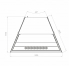 Витрина нейтральная Carboma Cube 2 KC70 N-3-2 LIGHT открытая (версия 2.0) (9005)