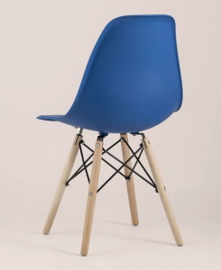 Стул барный Eames Style DSW синий x4