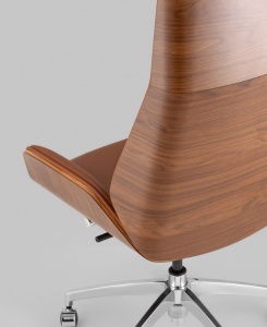 Кресло офисное TopChairs Crown SN коричневый