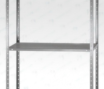 Полка сплошная для кухонного стеллажа СПЛн - 1200*600 "Norma Inox", нерж.сталь