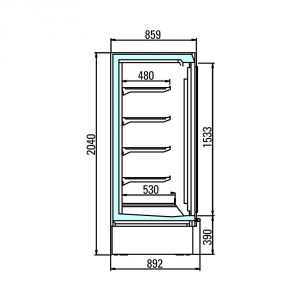Пристенная горка Arneg BRIONI 2 BT 2500