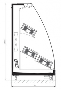 Фруктовая горка FREOR Jupiter Vision L8-1880 (встройка)