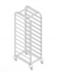 Тележка-шпилька для гастроемкостей GN1/1 ТШГп Profi Inox 385х560х1800/12