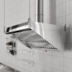 Зонт вытяжной нержавеющий Финист ЗВН-02 (900х500х400)
